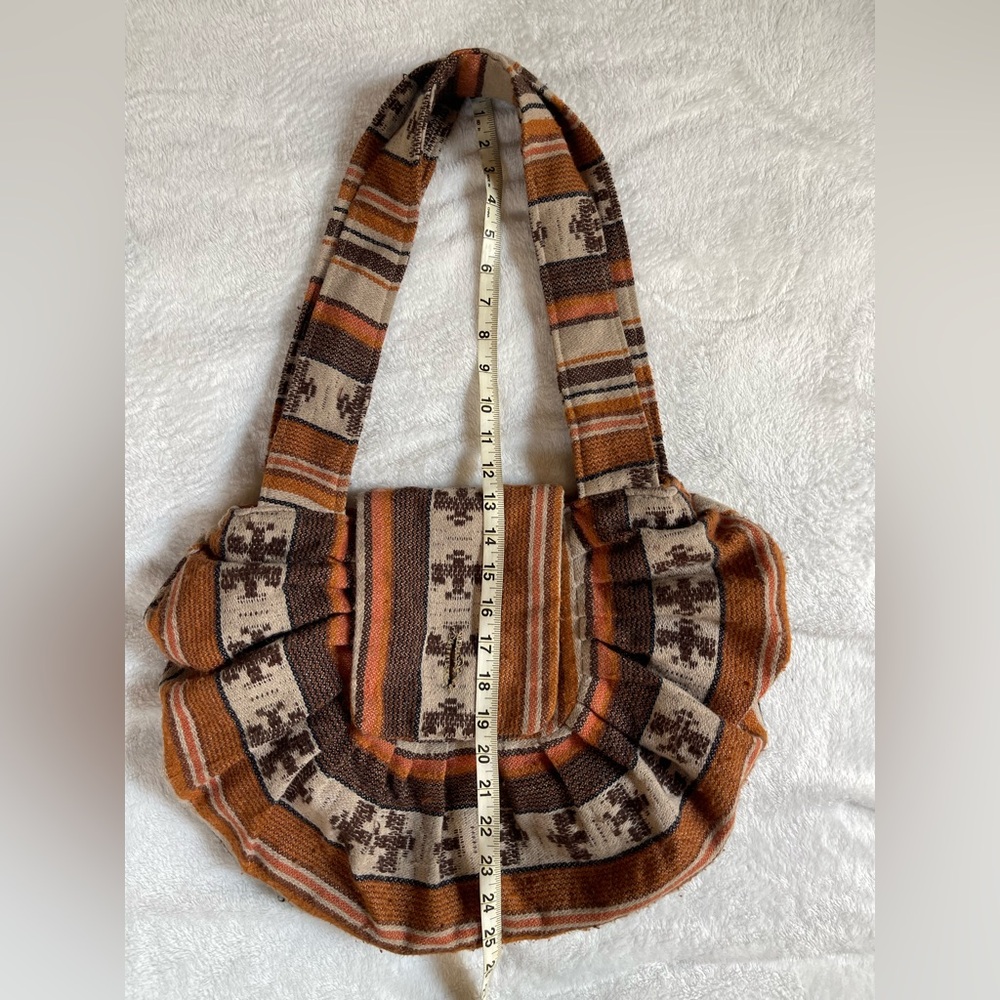 💛 Vintage 70’s Hobo purse with wood bead - Picture 5 of 5